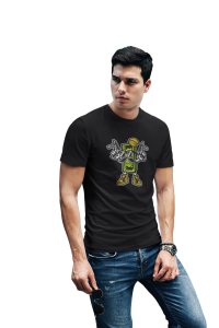 Standing Dollar cash -round crew neck cotton tshirts for men