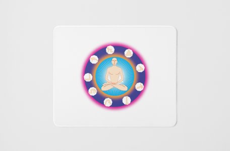 Many yoga poses - yoga themed mousepads