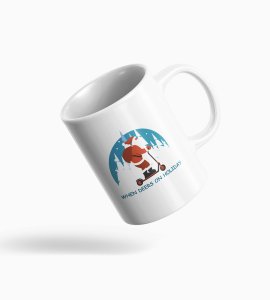 Roller Skate Bike Coffe Mug Santa Theme Best Gift For Boys Girls Office