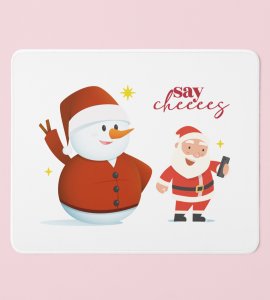 Selfie Santa : Beautifully Designed Mouse Pad by Best Gift For Secret Santa