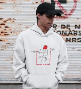 Te Amo Te Quiero: (white) Hoodies For Singles