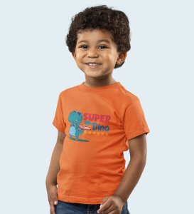 SuperoHero Dino, Boys Printed Crew Neck T-Shirt