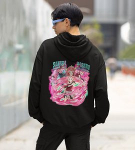 The Skilled Fighter with the Will to Protect and Heal Printed Black Cotton Hoodie For Men