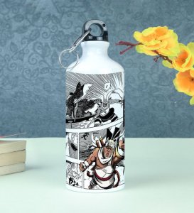 The Spirit of the Rapper Ninja in This Unique Manga Printed Sipper Bottle