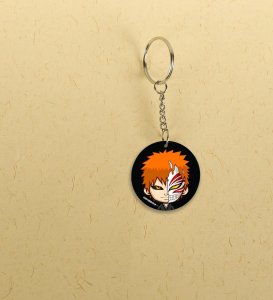 Chibi Ichigo The Adorable Soul Reaper Anime Printed Round Keychains Pack of 2