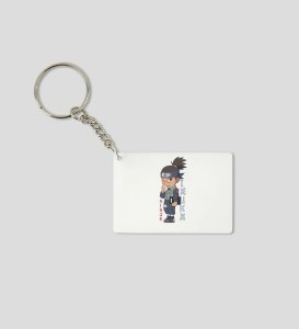 Iruka: The Caring Ninja Mentor  Printed White Anime Keychains Pack Of 2