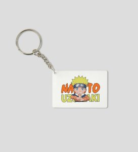 Naruto Ninja Way  Printed White Anime Keychains Pack Of 2