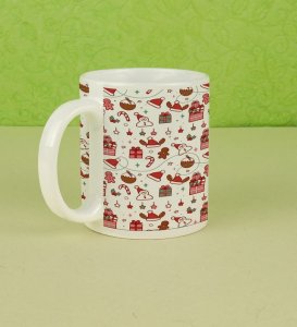 Celebrate with Christmas Gifts and Sweet Festive Treats Full Printed Coffee Mug