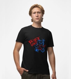 Crying Heart Club: Graphic Printed Black T-Shirt