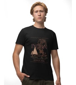 Lion of the Deccan: The Great Warrior Chhatrapati Shivaji Maharaj Graphic Printed Black T-Shirt
